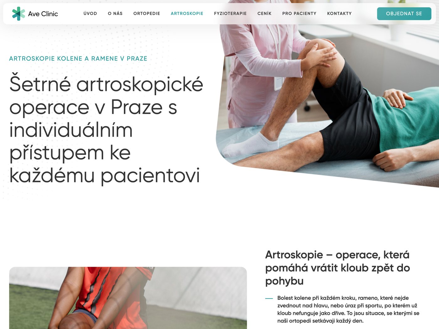 Stránka artroskopie