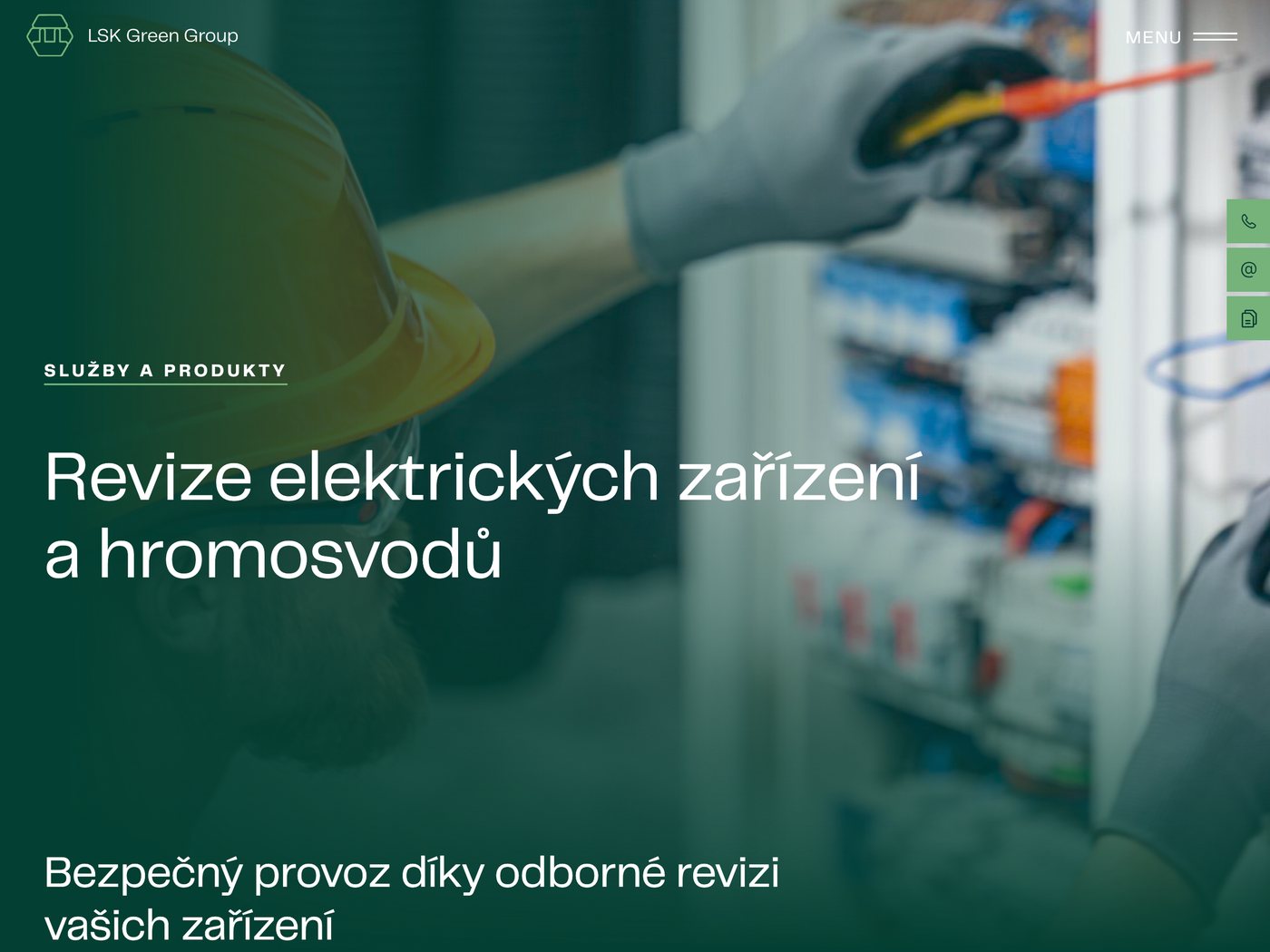 Úvod stránky Revize elektrických zařízení a hromosvodů