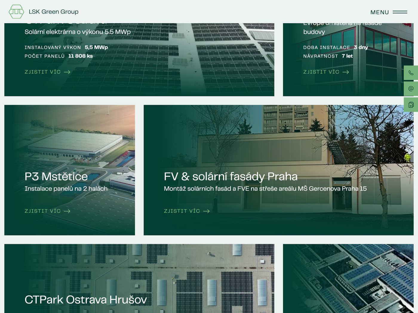 Přehled referenčních projektů