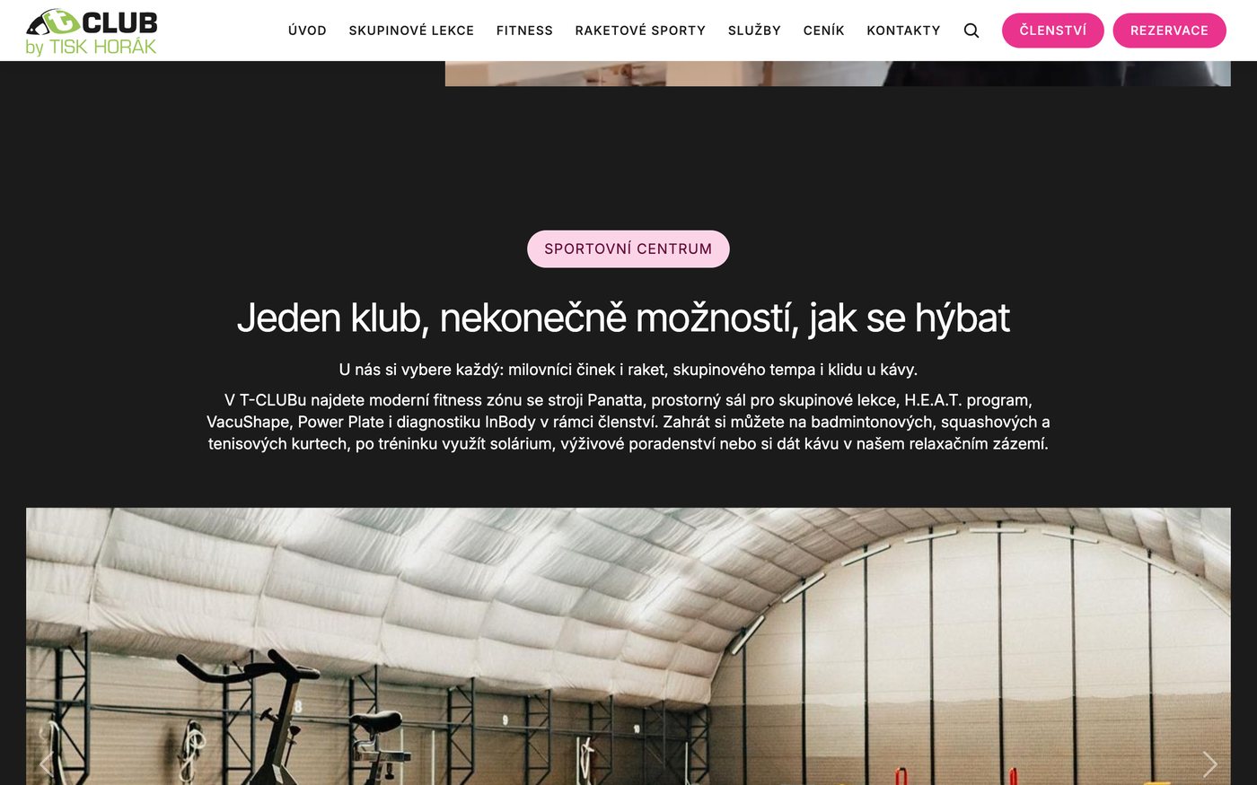 Sekce Jeden klub, nekonečně možností